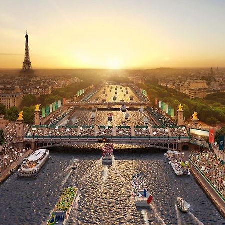 شقة Grand Appt Proche Paris Parking أوبارفيلييه المظهر الخارجي الصورة
